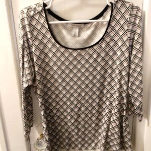 Beautiful White House/Black Market top